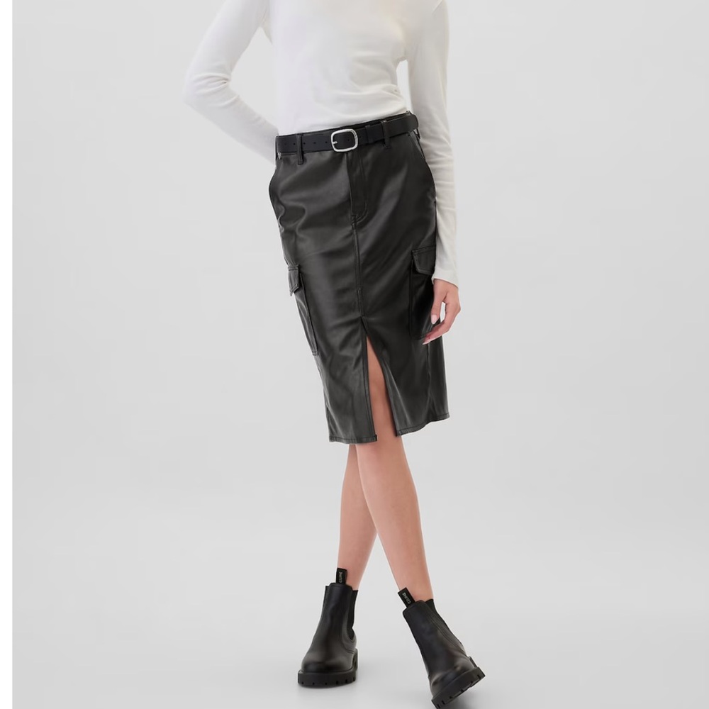 Black Leather Skirt